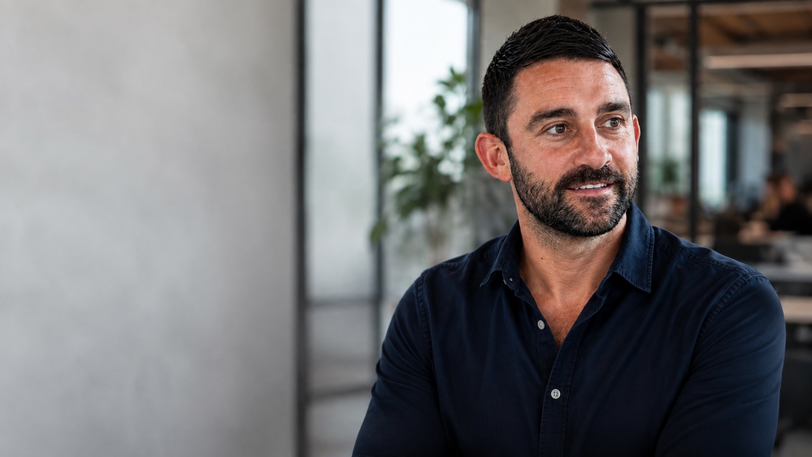 Jason Johnson, founder of Burly Wolf, in his Gold Coast office